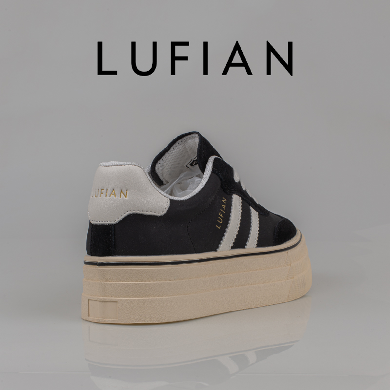 Lufian Siyah Angela Kadın Kalın Taban Sneaker