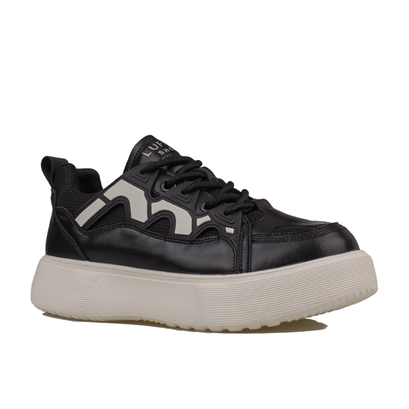 Lufian Siyah Jake Erkek Deri Sneaker