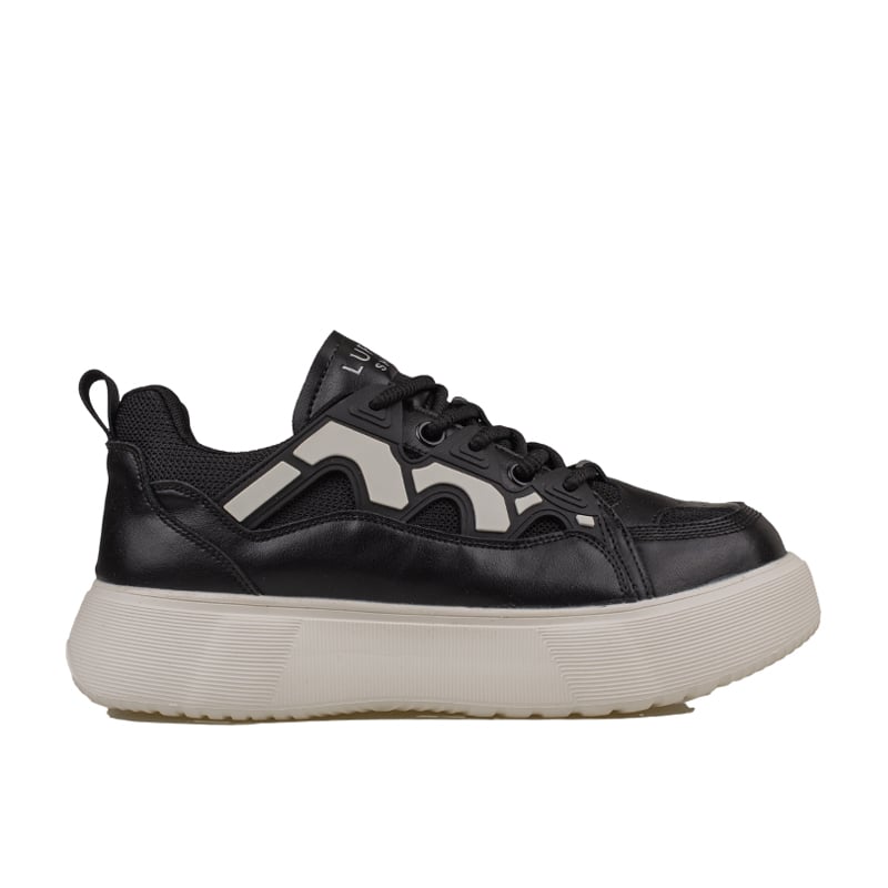 Lufian Siyah Jake Erkek Deri Sneaker