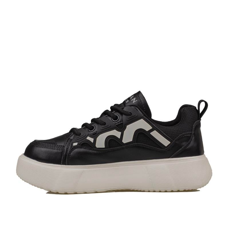 Lufian Siyah Jake Erkek Deri Sneaker