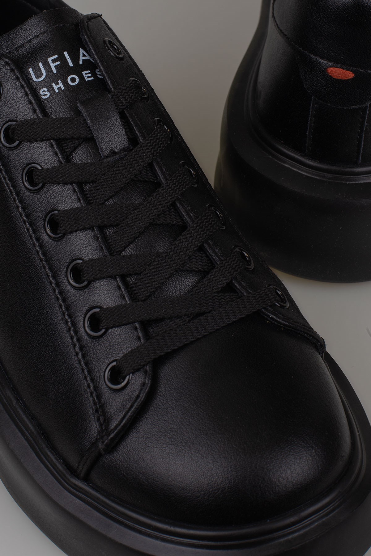 Lufian Siyah Mat Gage Erkek Deri Sneaker Ayakkabı