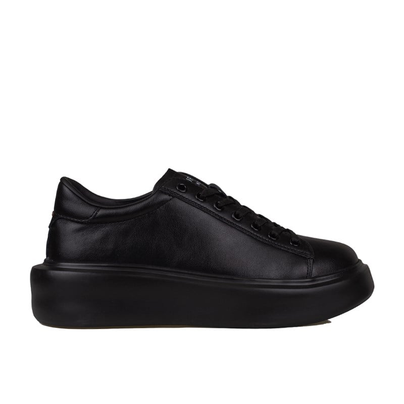 Lufian Siyah Mat Gage Erkek Deri Sneaker Ayakkabı