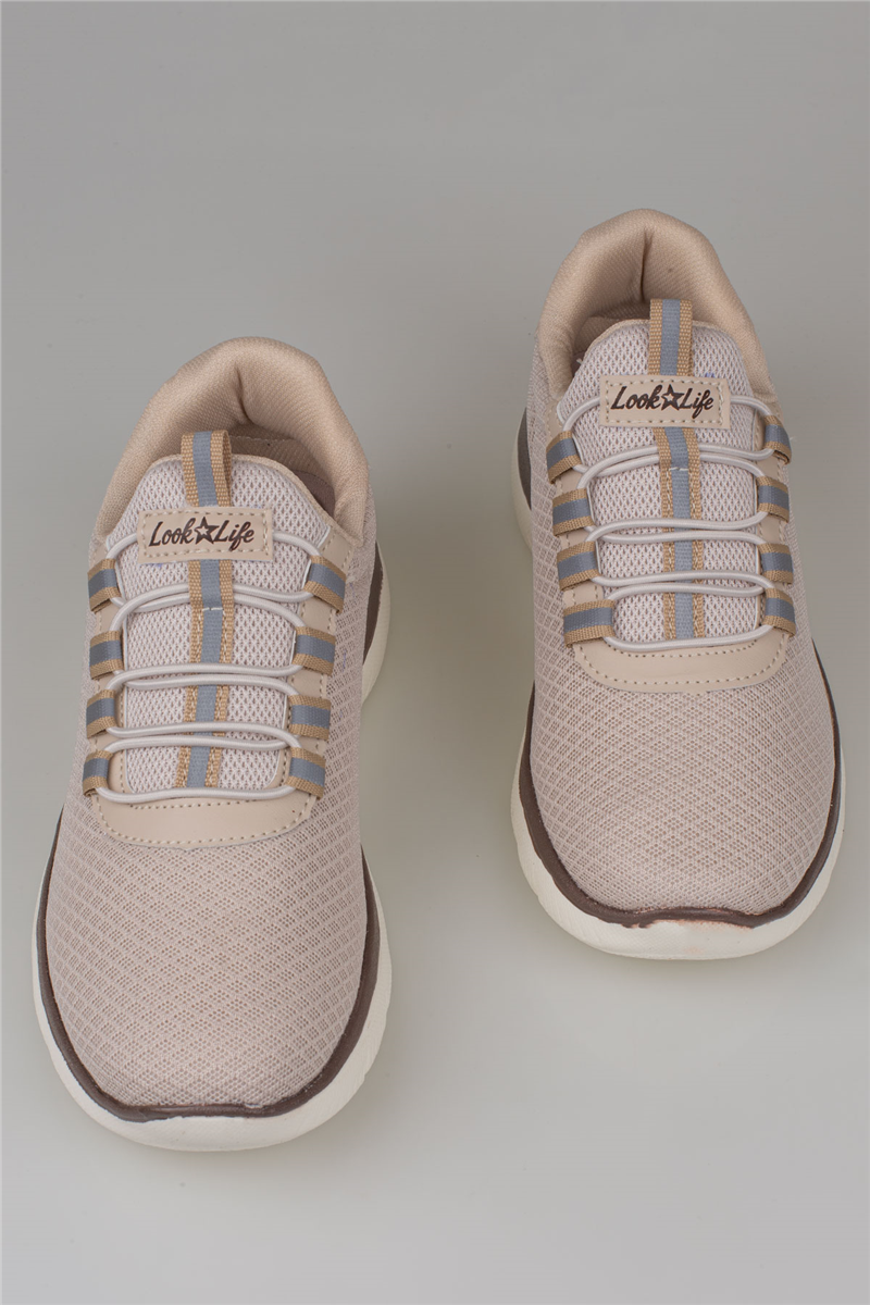 M2S Bej Unisex Hafif Rahat File Spor Ayakkabı