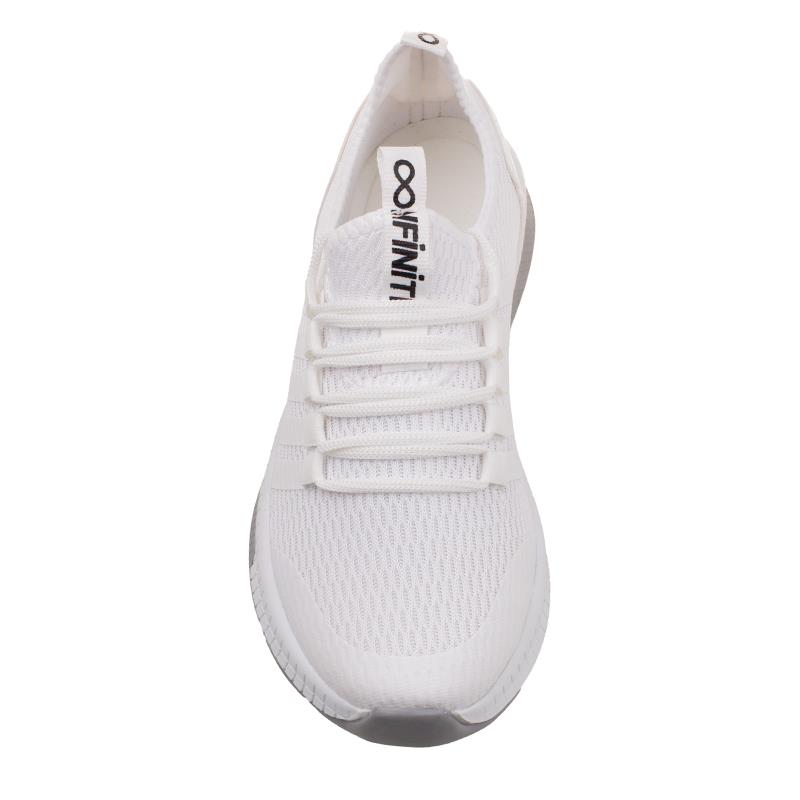 M2SM2S Beyaz Esnek Rahat Kullanımlık İnfi Unisex Spor Ayakkabı