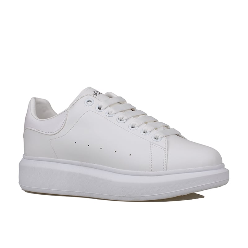 M2S Beyaz Kalın Taban Erkek Sneaker