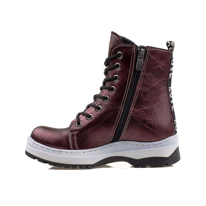 M2SM2S Bordo Kız Çocuk Patik Love Postal Bot
