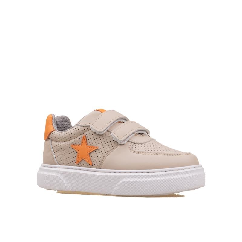 M2SM2S Krem Kalın Taban Cırtlı Çocuk Sneaker