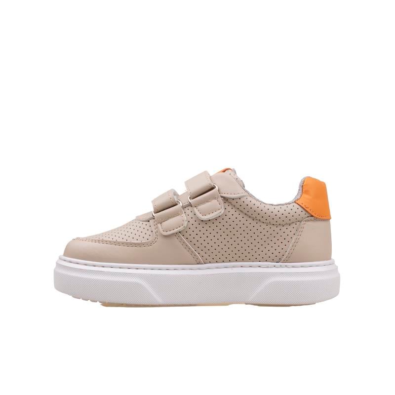 M2SM2S Krem Kalın Taban Cırtlı Çocuk Sneaker