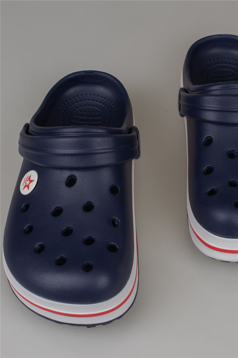 M2S Lacivert Unisex Delikli Rahat Günlük Terlik