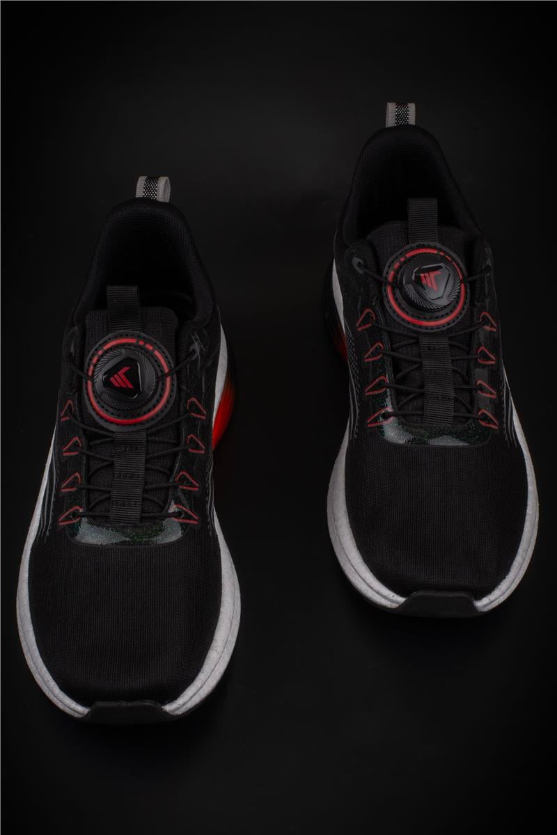 M2S Siyah Akıllı Bağcık Erkek Sneaker