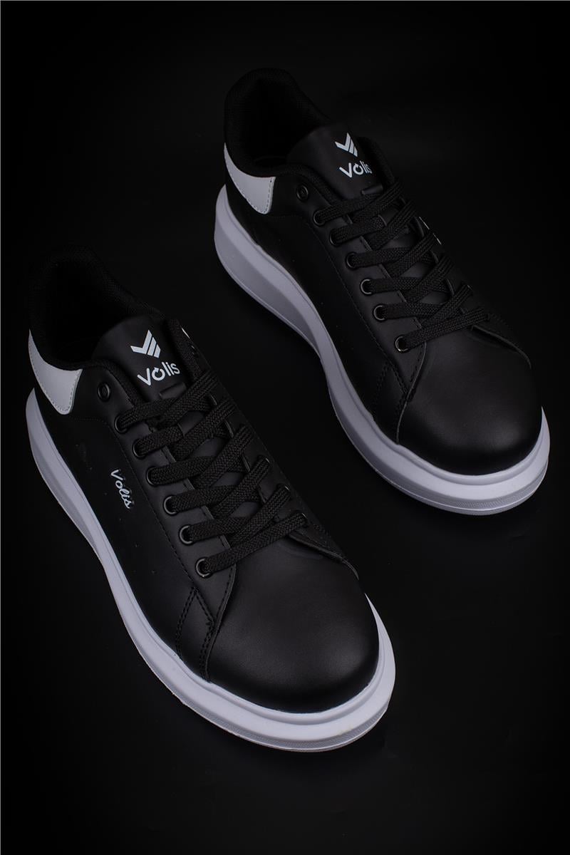 M2S Siyah-Beyaz Momp Erkek Memory Foam Taban Sneaker