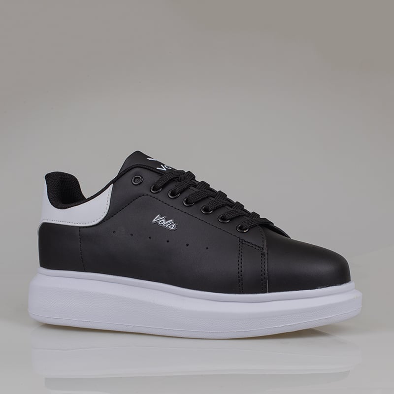 M2S Siyah-Beyaz Momp Erkek Memory Foam Taban Sneaker