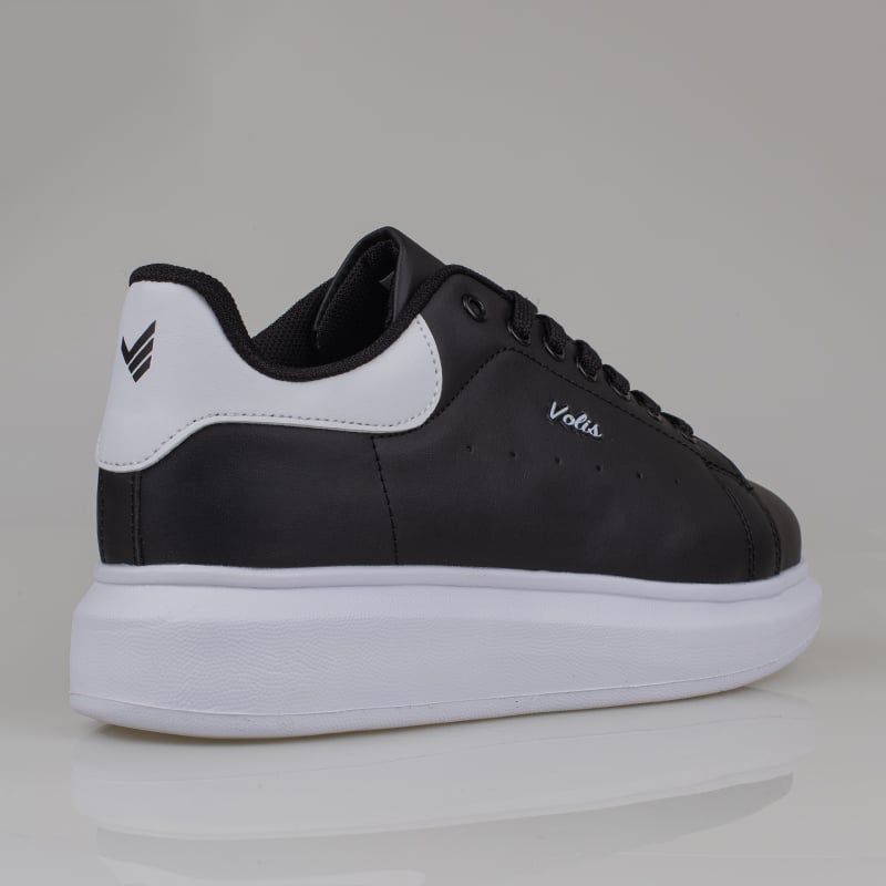 M2S Siyah-Beyaz Momp Erkek Memory Foam Taban Sneaker