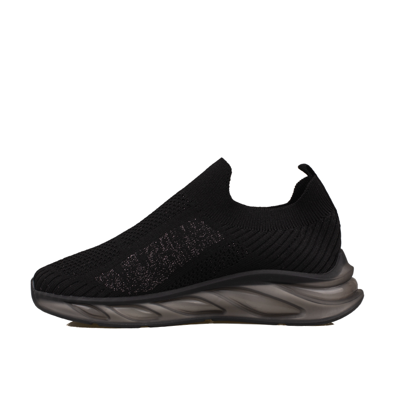 M2S Siyah Marla Kadın Lastikli Ortopedik Sneaker