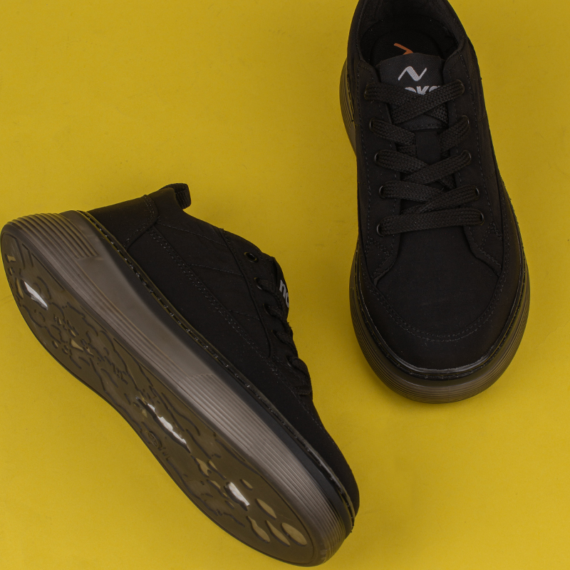 M2S Siyah Soho Unisex Kot Sneaker