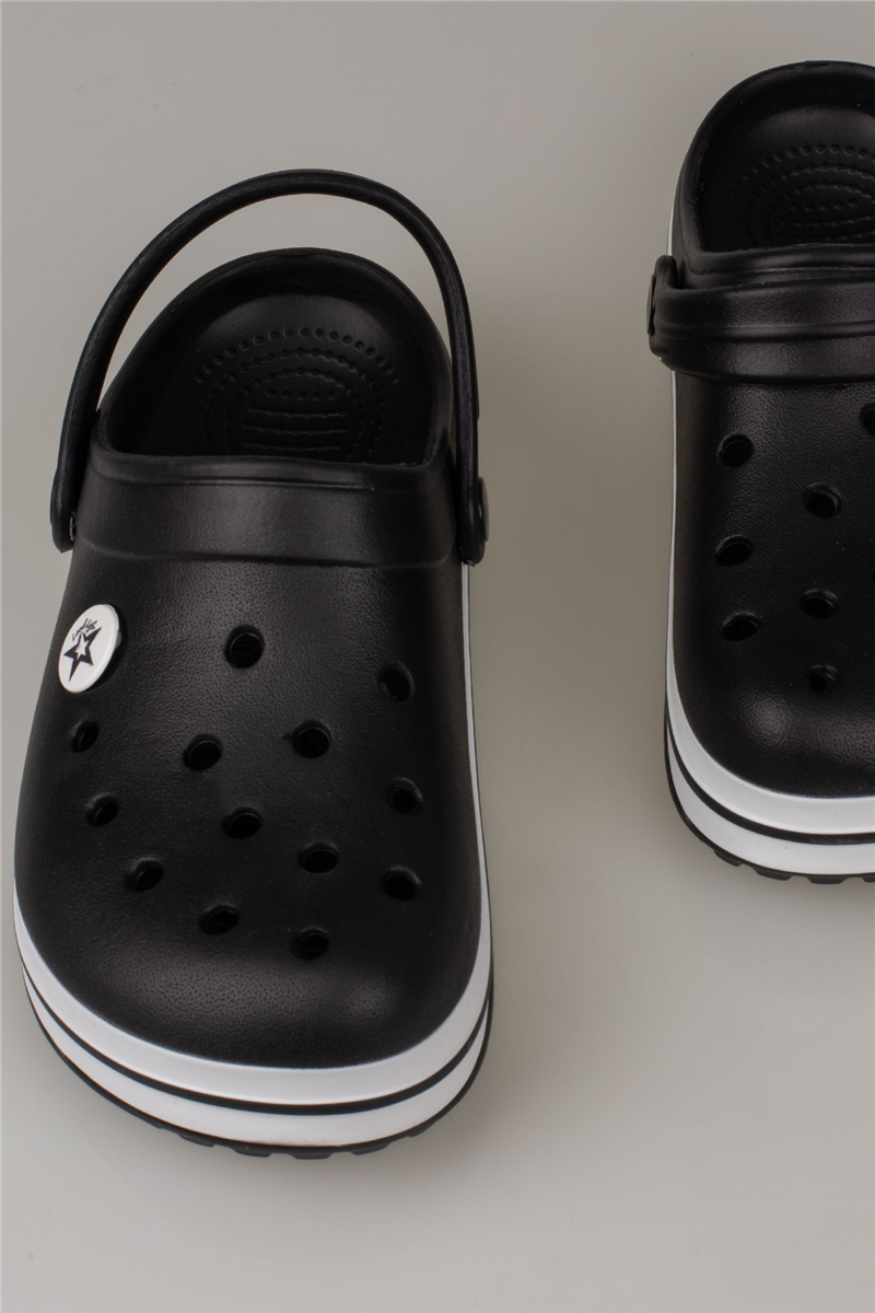M2S Siyah Unisex Delikli Rahat Günlük Terlik