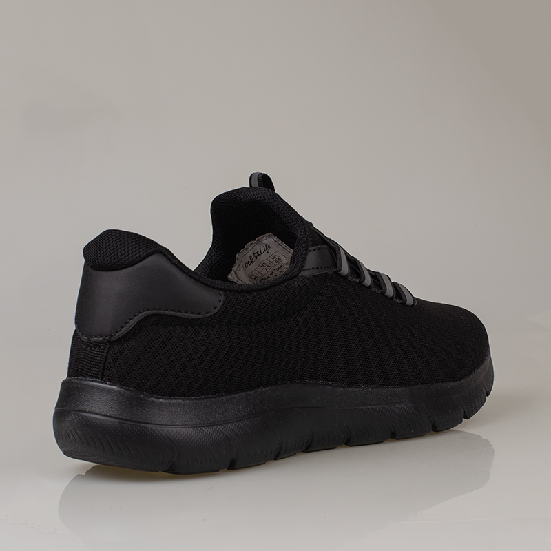 M2S Siyah Unisex Hafif Rahat File Spor Ayakkabı