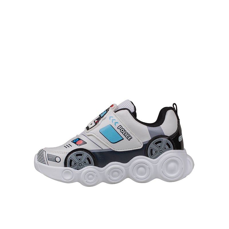 Pepino Beyaz Erkek Çocuk Işıklı Patik Desenli Sneaker