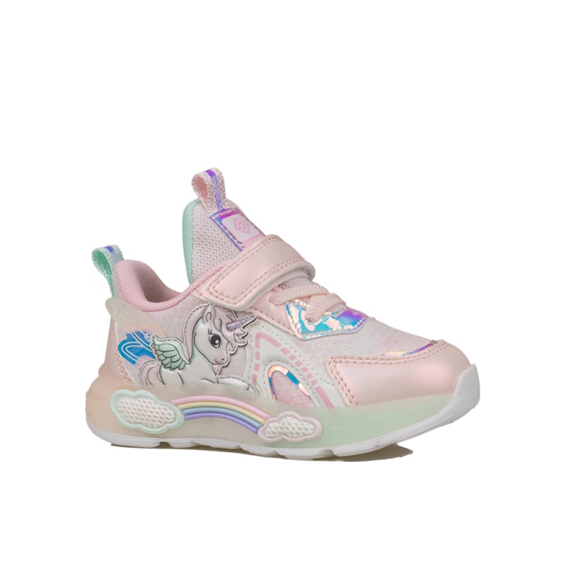 Pepino Pembe Kız Çocuk Patik Işıklı Cırtlı Sneaker