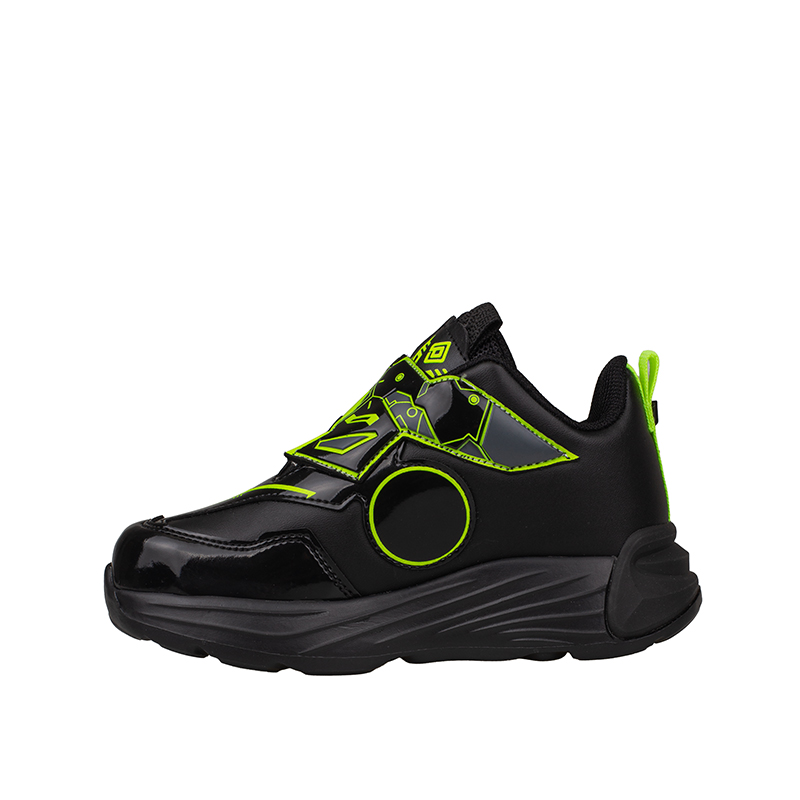 Pepino Siyah Erkek Çocuk Işıklı  Neon Detaylı Patik Sneaker