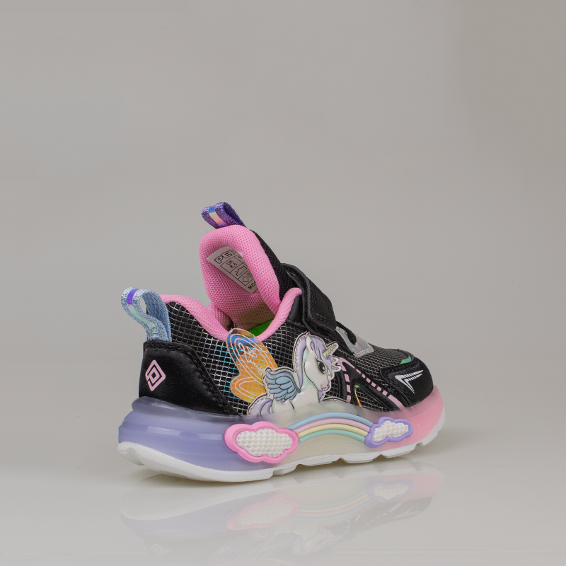 Pepino Siyah Kız Çocuk Patik Işıklı Cırtlı Sneaker