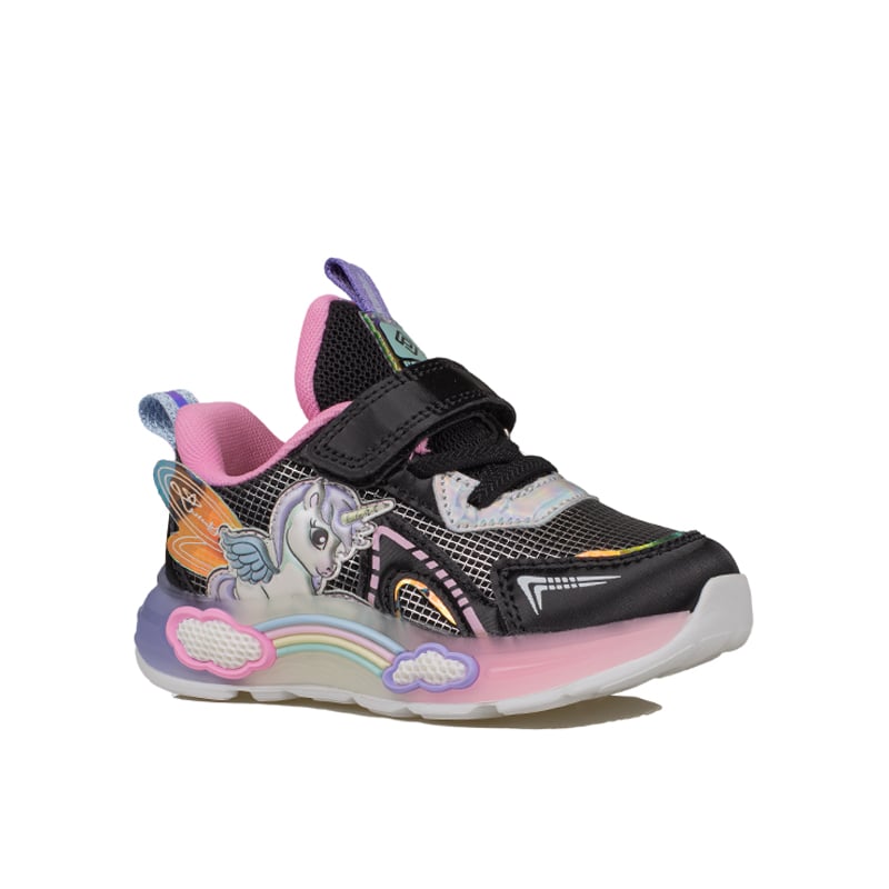 Pepino Siyah Kız Çocuk Patik Işıklı Cırtlı Sneaker