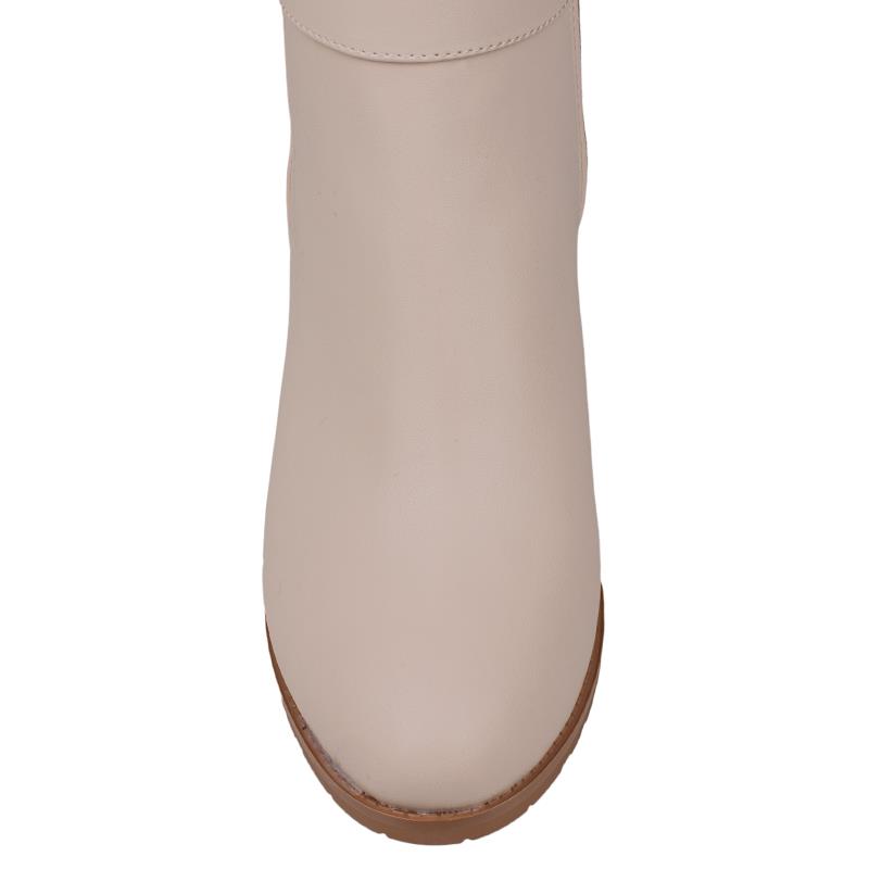 Pierre CardinPierre Cardin Krem Klasik Kadın Topuklu Naturel Bot PC-52521
