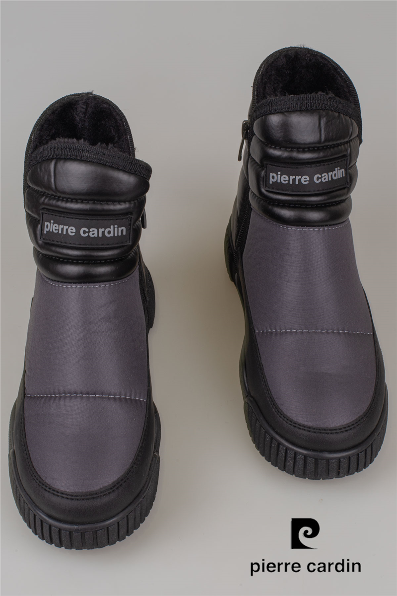 Pierre Cardin Siyah-Füme Kadın Kısa Kar Botu