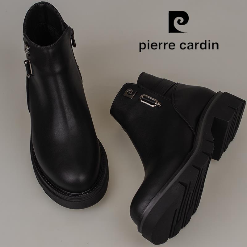 Pierre Cardin Siyah Kadın Yarım Postal Bot