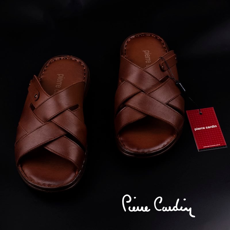 Pierre CardinPierre Cardin Taba Erkek Hakiki Deri Terlik