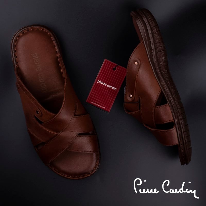 Pierre CardinPierre Cardin Taba Erkek Hakiki Deri Terlik