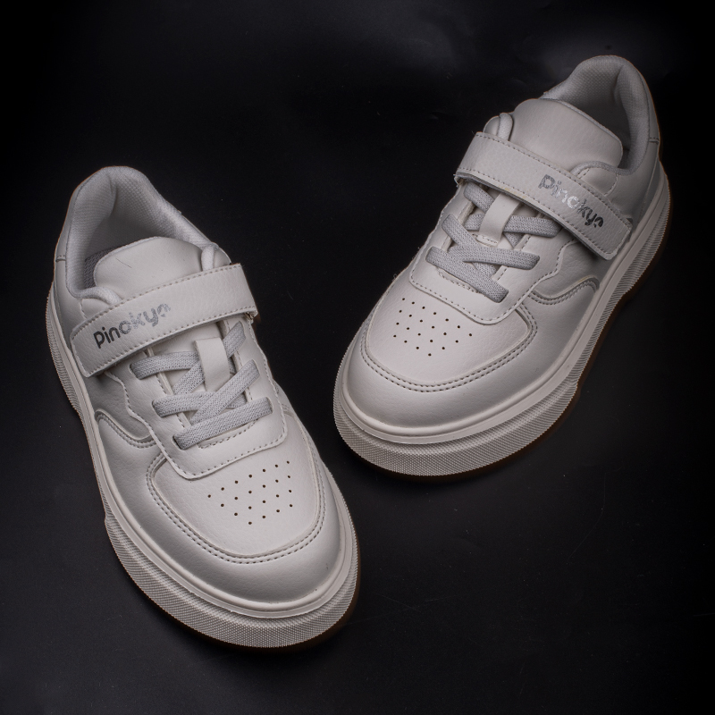 PinokyoPinokyo Beyaz Natural Memory Foam Hafif Çocuk Mevsimlik Sneaker