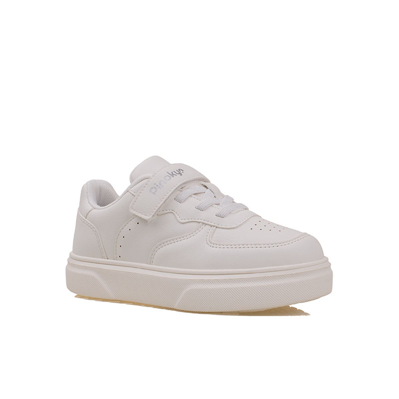 PinokyoPinokyo Beyaz Natural Memory Foam Hafif Çocuk Mevsimlik Sneaker