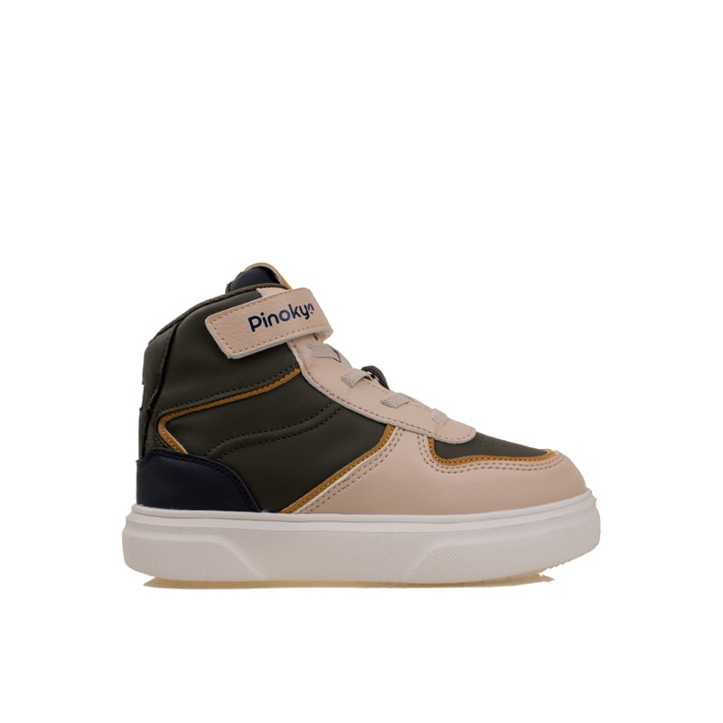 PinokyoPinokyo Haki Memory Foam Hafif Çocuk Boğazlı Sneaker