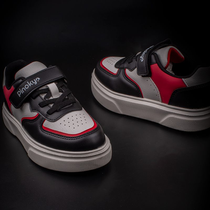 PinokyoPinokyo Kırmızı Natural Memory Foam Hafif Çocuk Mevsimlik Sneaker