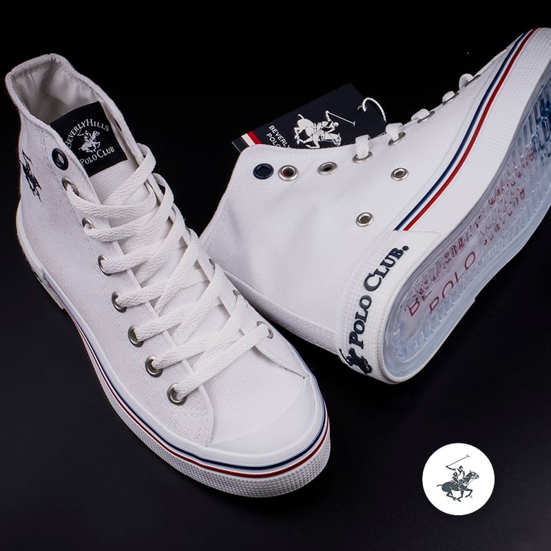 Polo ClubPolo Club Beyaz Unisex Uzun Keten Spor Ayakkabı