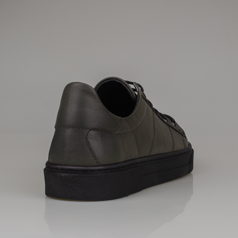 Slayka Haki Unisex Hakiki Deri Sneaker