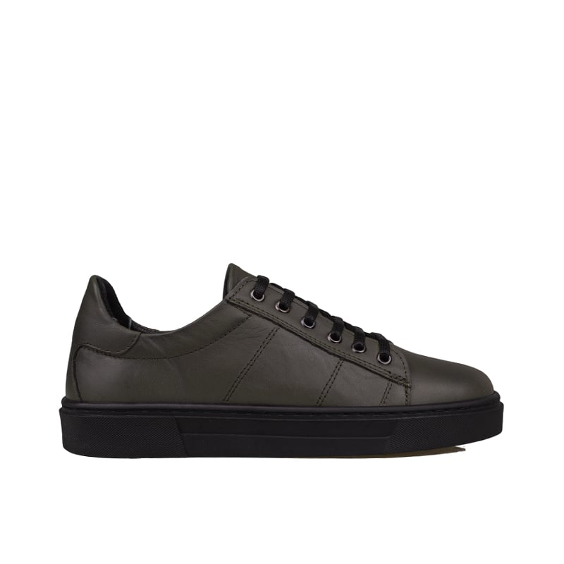 Slayka Haki Unisex Hakiki Deri Sneaker
