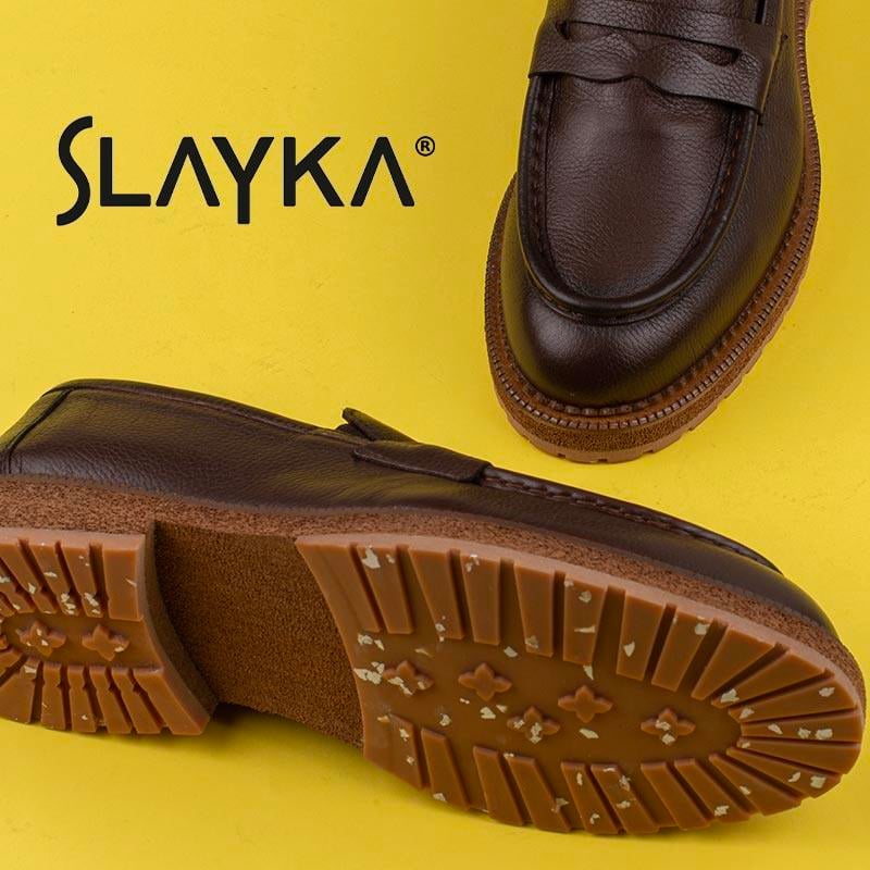 Slayka Kahverengi Fighter Erkek Yeni Nesil Bağcıksız Klasik Ayakkabı