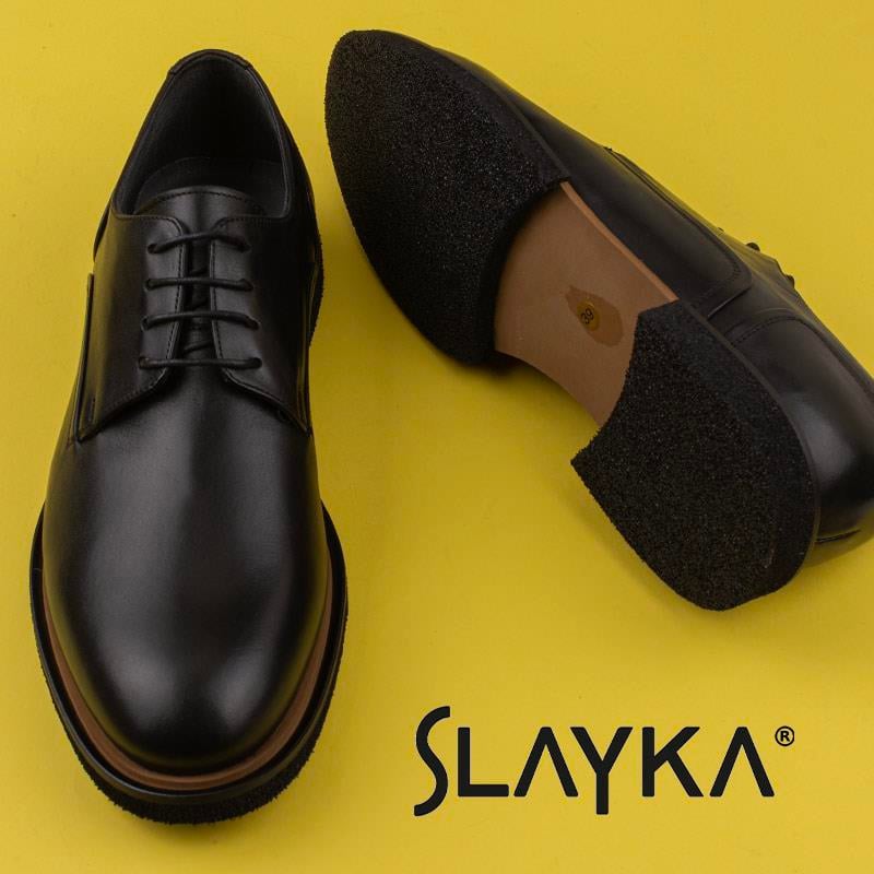 Slayka Siyah Elegant Beauty Erkek Bağcıklı Klasik Ayakkabı
