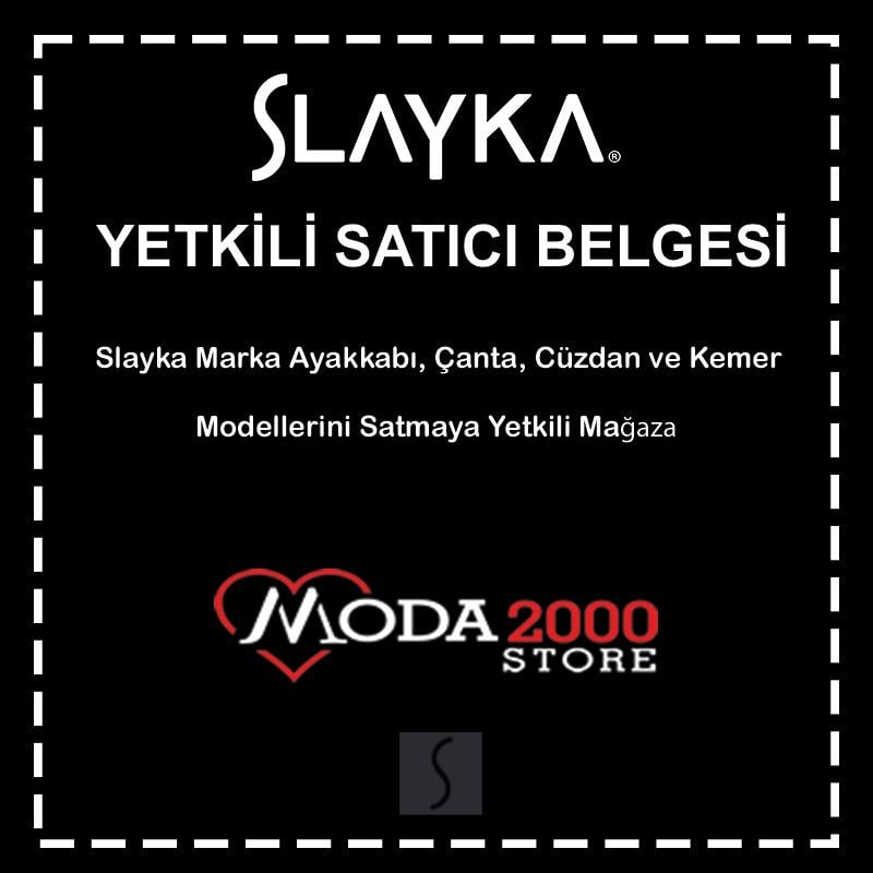 Slayka Siyah Orta Boy Deri Erkek El Çantası
