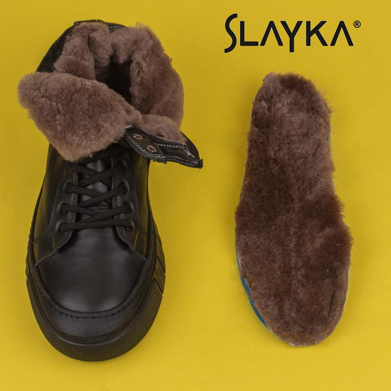 Slayka Siyah Slayka Glacier Hakiki Deri Erkek Bot