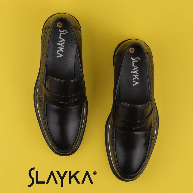 Slayka Siyah Spectacular Erkek Eva Taban Klasik Ayakkabı