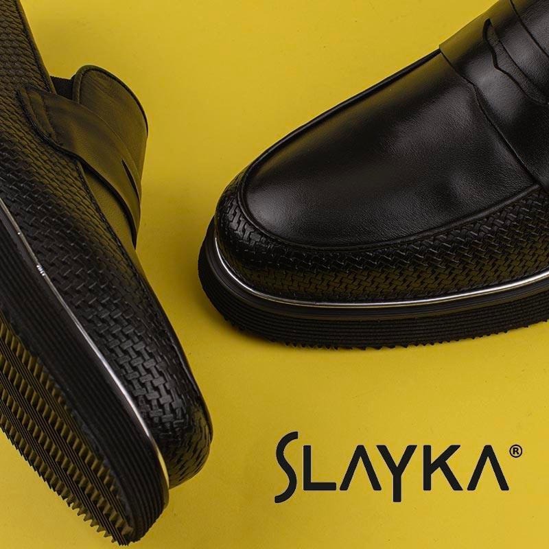Slayka Siyah Spectacular Erkek Eva Taban Klasik Ayakkabı