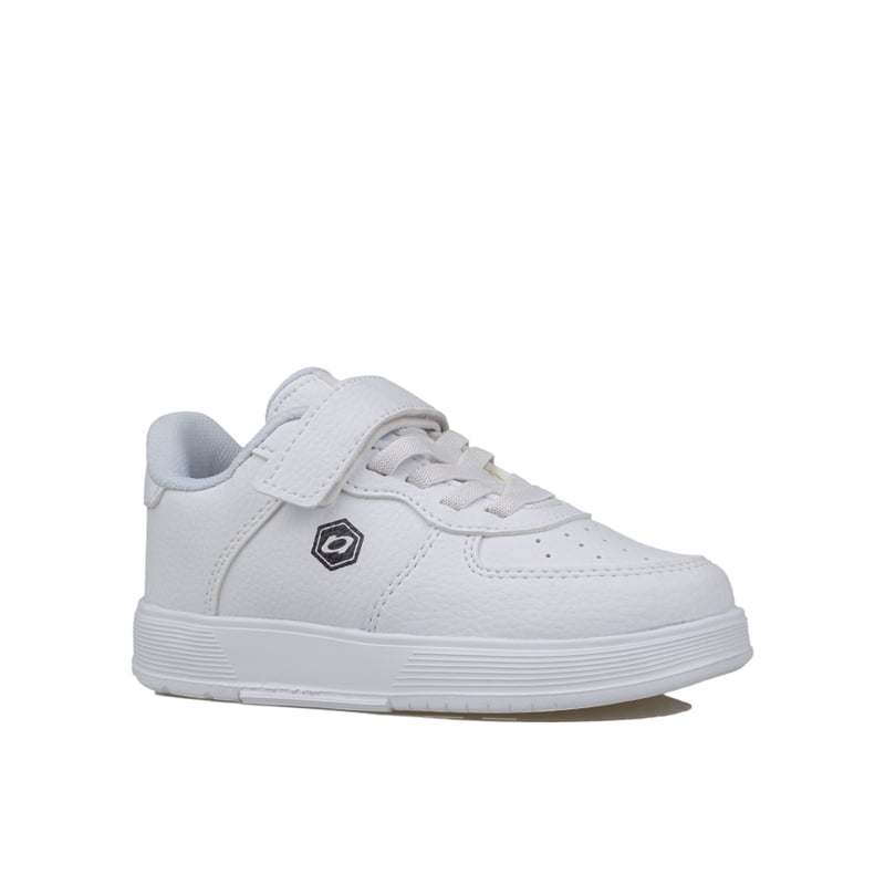 Trend Adımlar Beyaz Unisex Çocuk Cırt Cırtlı Günlük Sneaker