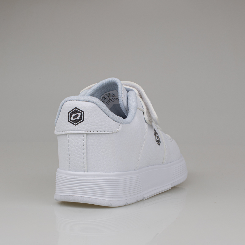 Trend Adımlar Beyaz Unisex Çocuk Cırt Cırtlı Günlük Sneaker