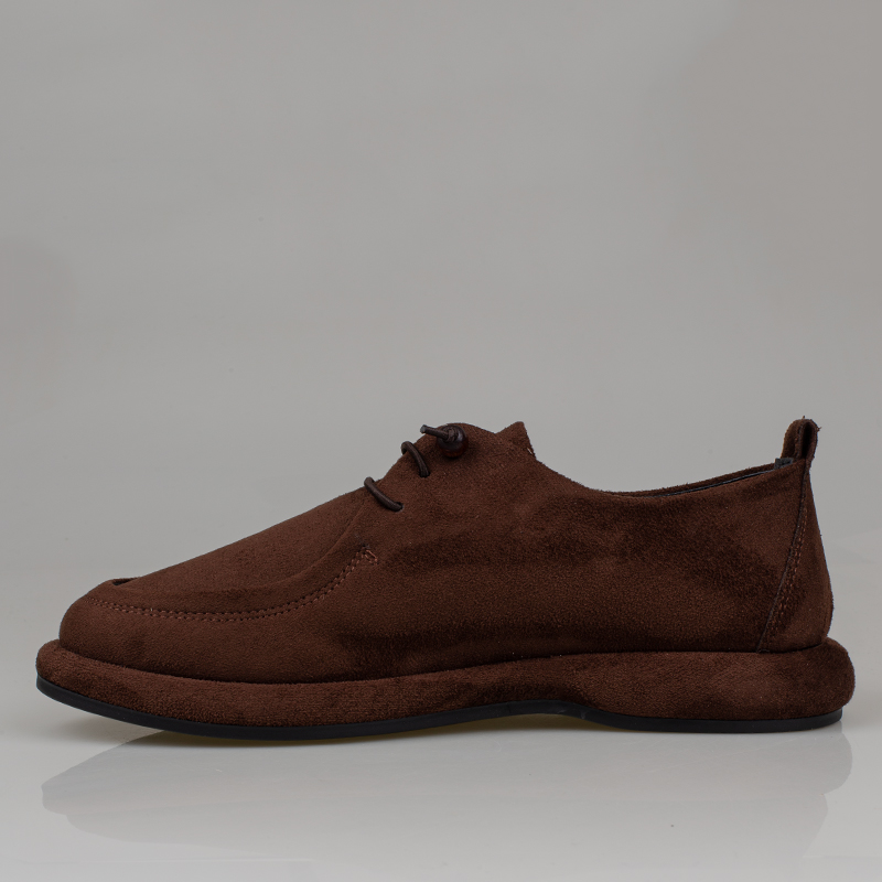 Trend Adımlar Kahverengi Kadın Lastik Bağcıklı Loafer Günlük Ayakkabı