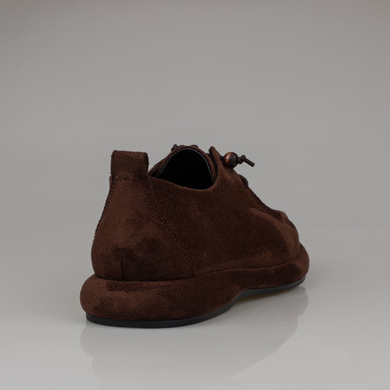 Trend Adımlar Kahverengi Kadın Lastik Bağcıklı Loafer Günlük Ayakkabı