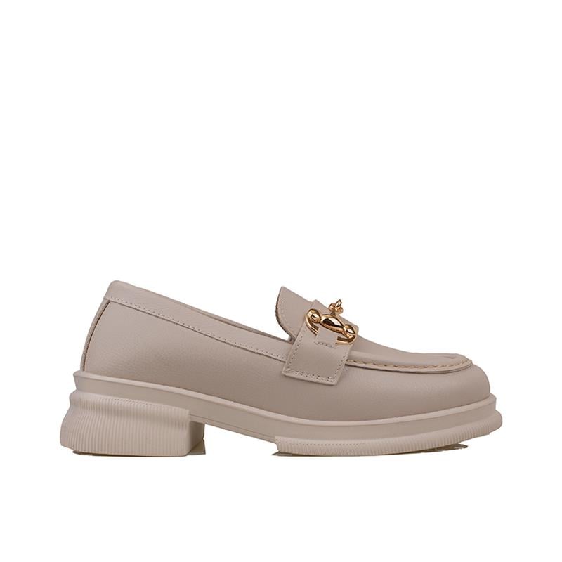 Trend Adımlar Krem Soft Step Kadın Hafif Yapılı Oxford Ayakkabı