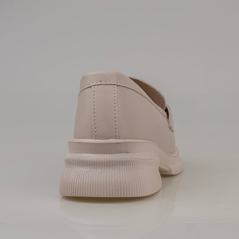 Trend Adımlar Krem Soft Step Kadın Hafif Yapılı Oxford Ayakkabı
